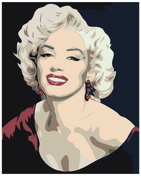 Портрет Мэрилин Монро маслом