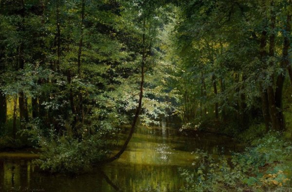 Григорий Мясоедов Лесная речка