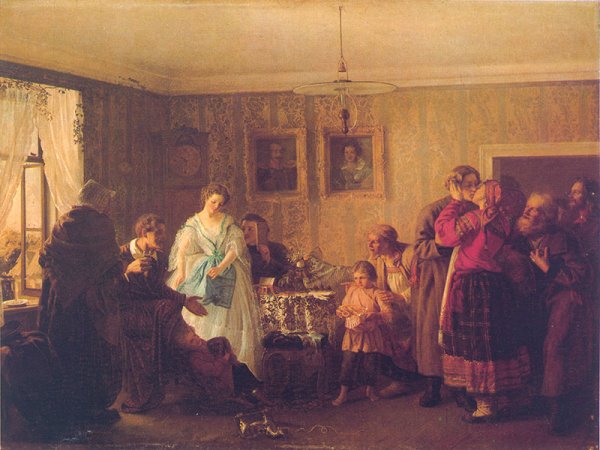 Григорий Григорьевич Мясоедов (1834 - 1911): "смотрины невесты"