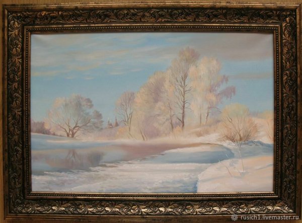 Зимний пейзаж Виктор Юшкевич