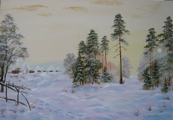 Морозный пейзаж