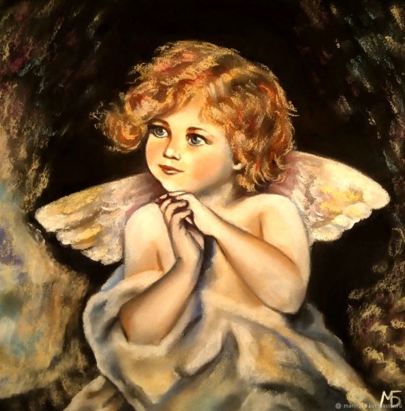 Ангелочек живопись