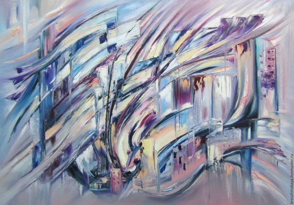 Абстрактная живопись акрилом