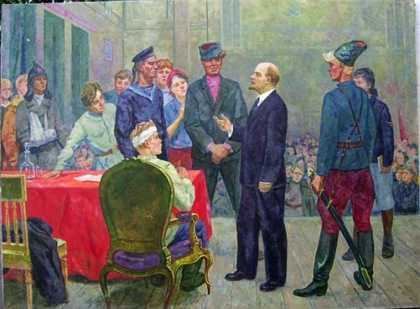 Борис Иогансон. «Допрос коммунистов». 1933.