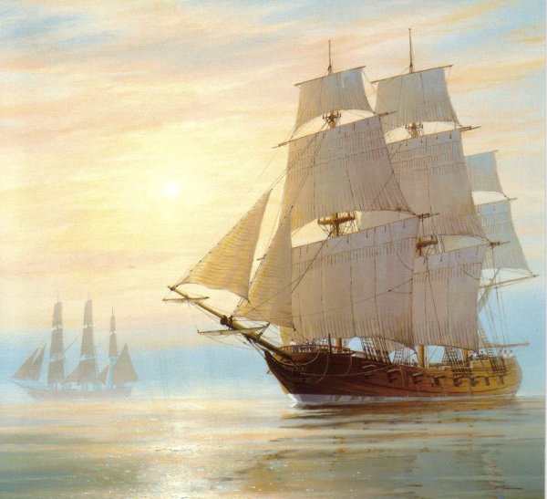 Художник-маринист Адольф бок