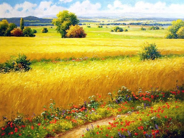 Солнечный пейзаж Gerhard Nesvadba