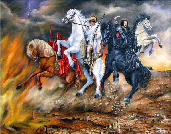 Бенджамин Уэст картина всадники апокалипсиса