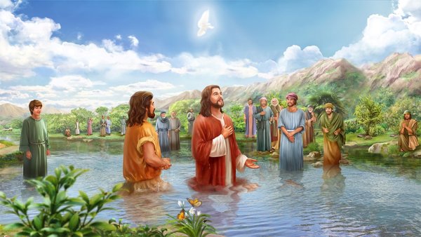 Иоанн Креститель на реке Иордан