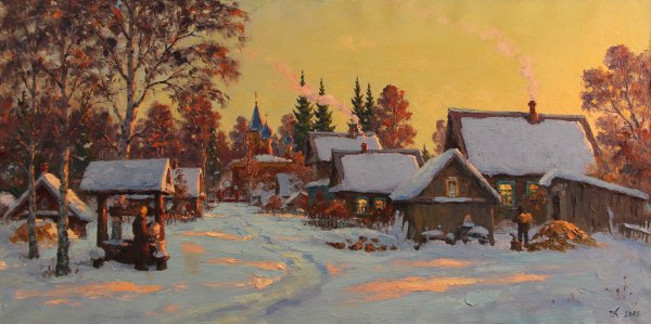 Художник Шишкин деревенская Околица