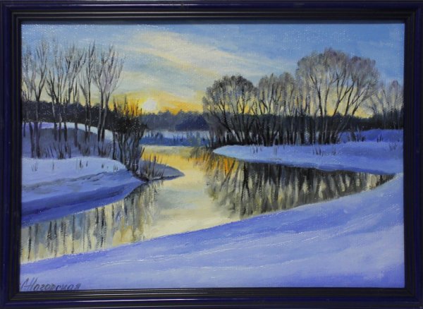 Картина оттепель художника Васильева