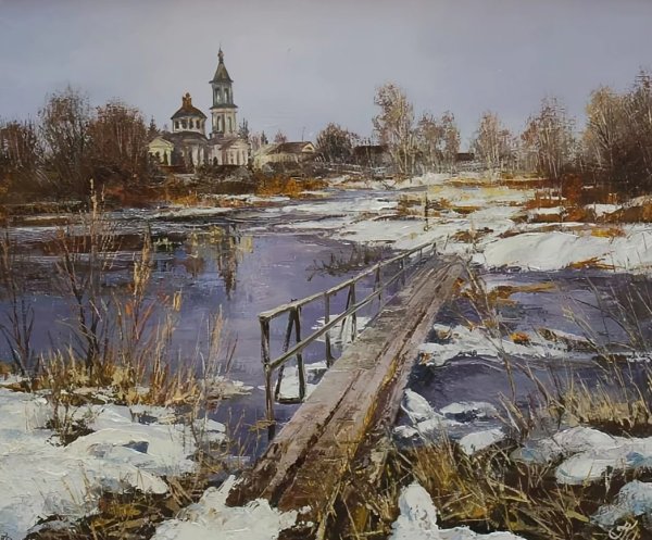 Художник Александр Прокопенко зима