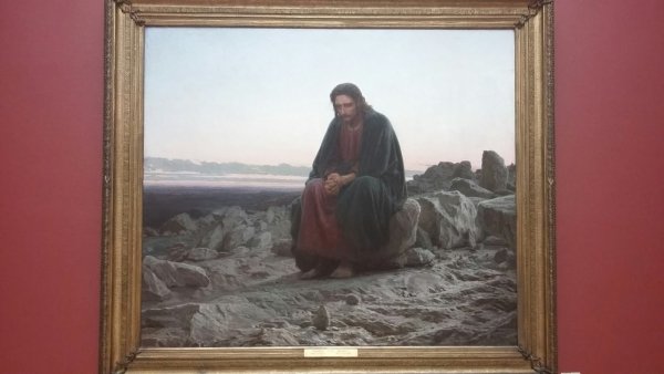 Христос в пустыне Крамской