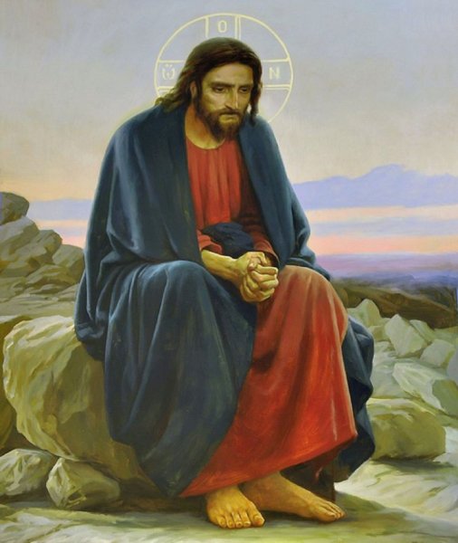 Нестеров Христос в пустыне