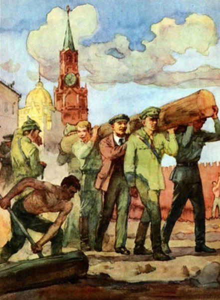 Владимир Ильич Ленин на субботнике