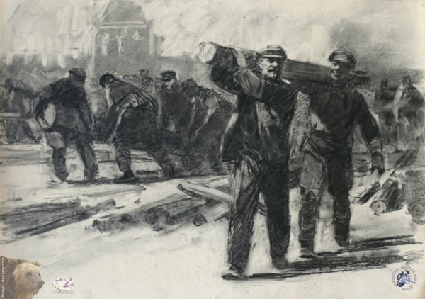 Ленин на субботнике 1919