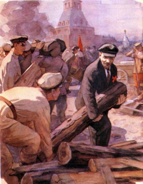Ленин на субботнике