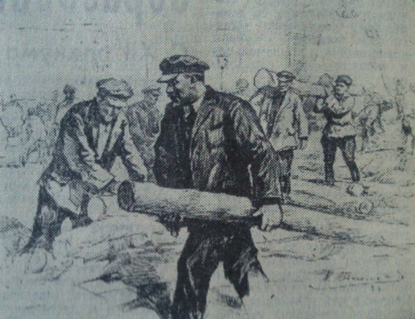 Владимир Ильич Ленин на субботнике