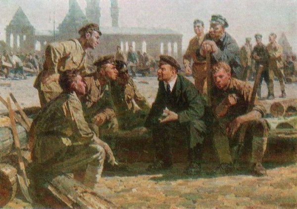 Ленин на субботнике художник