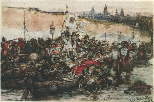 Суриков покорение Сибири Ермаком