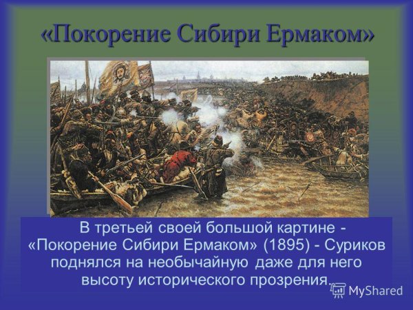 «Покорение Сибири Ермаком Тимофеевичем», 1895 г.