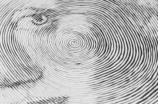 Портрет спиральной линией