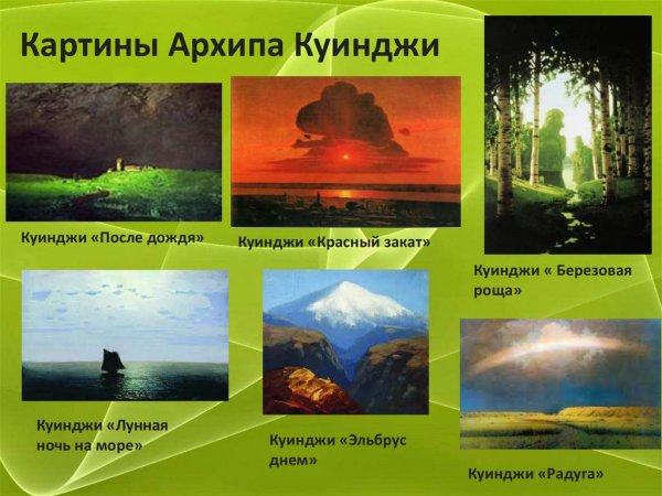 Картины Куинджи презентация