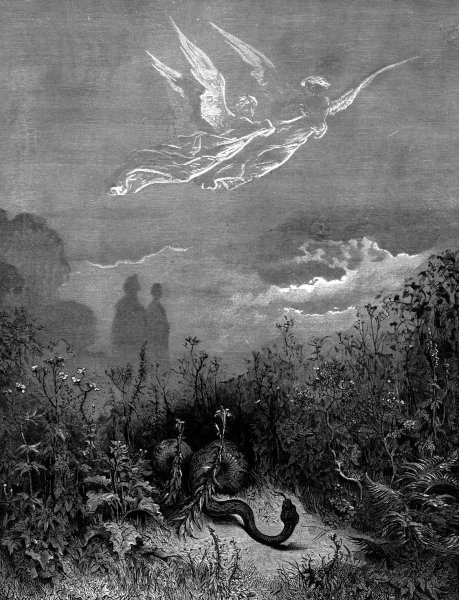 Гюстав Доре — "потерянный рай", 1866 год.