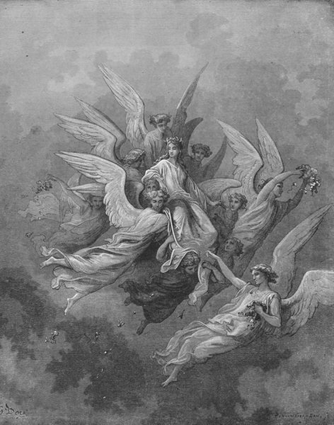 Гюстав Доре — "потерянный рай", 1866 год. Цветная