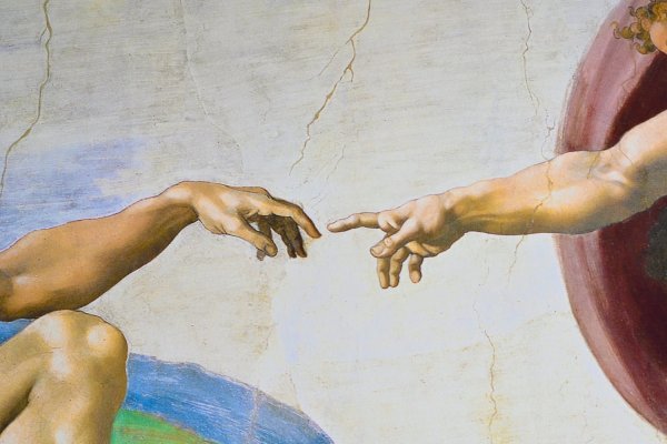 Микеланджело Сотворение Адама