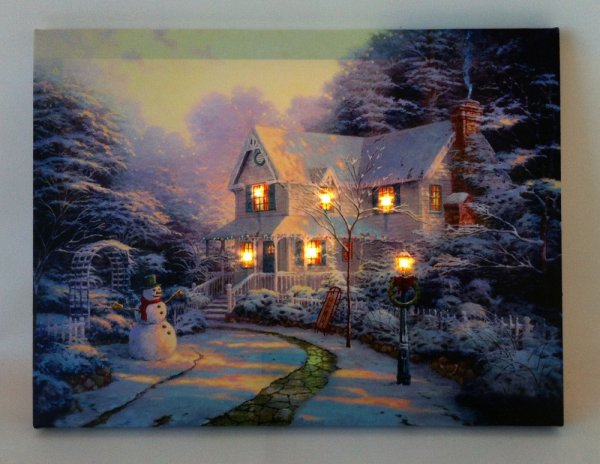 Картина с подсветкой на стену