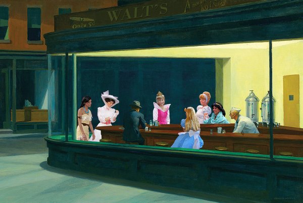 «Полуночники» художника Эдварда хоппера