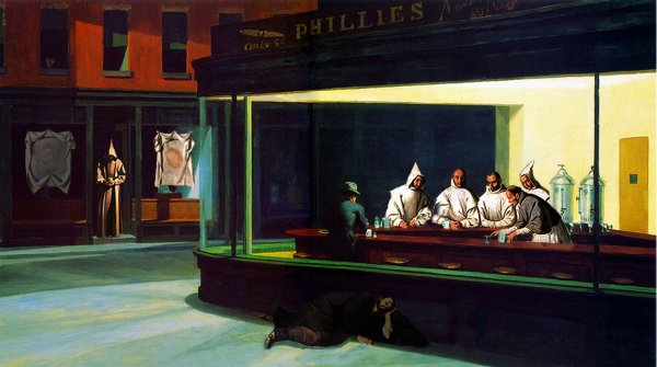 Эдвард хоппер Полуночники симпсоны