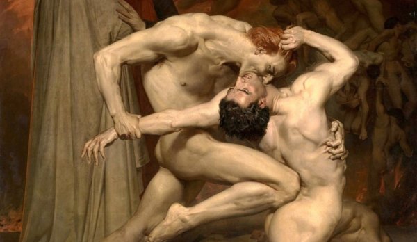 Вильям бугро Данте и Вергилий в аду