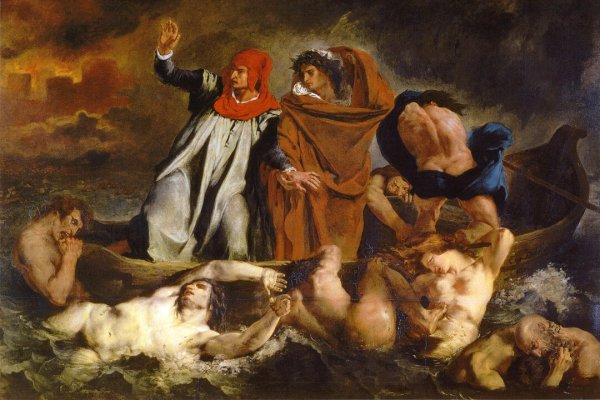 Данте и Вергилий Божественная комедия