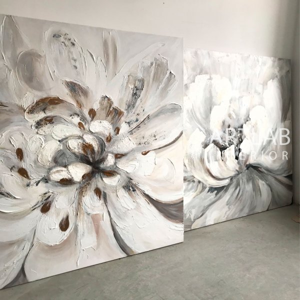 Пионы интерьерная картина