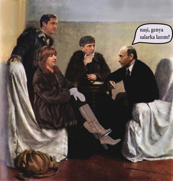 Картина Серова ходоки у Ленина