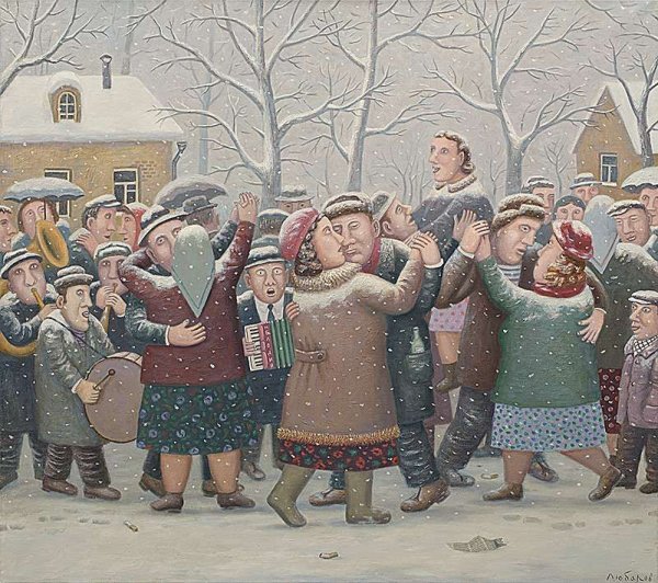 Деревня Перемилово художник Любаров