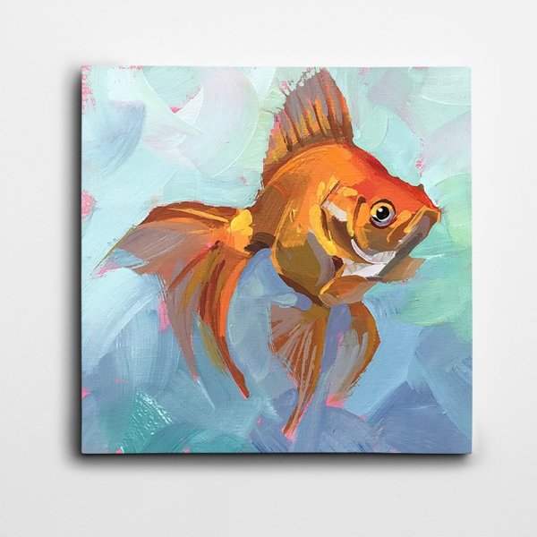 Золотая рыбка картина