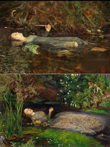 Джон Эверетт миллес «Офелия», 1852.