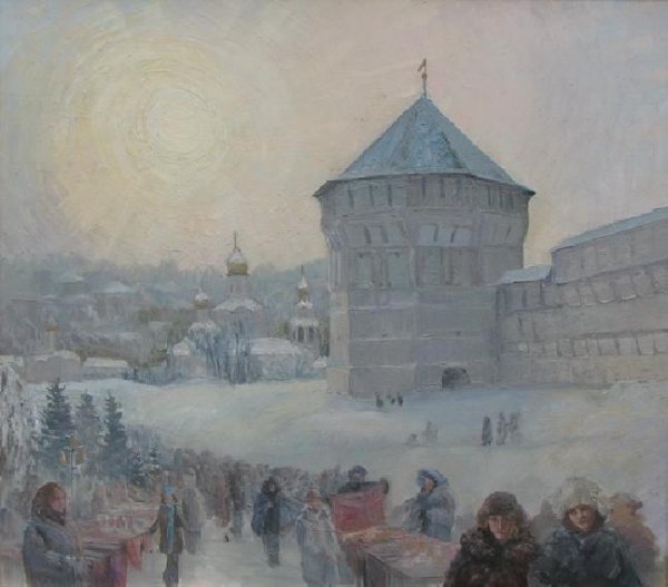 Кустодиев Крещенское водосвятие 1921