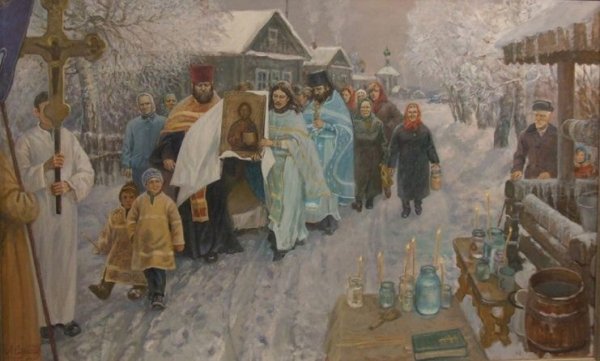 Кустодиев б м зима. Масленичное гулянье. 1919