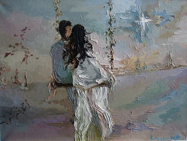 Объятия живопись