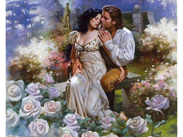 Картина влюбленные Мануэля Ланса