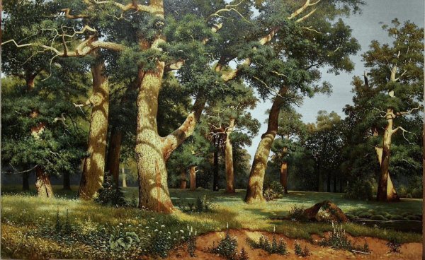 Иван Шишкин. Дубовая роща.1887