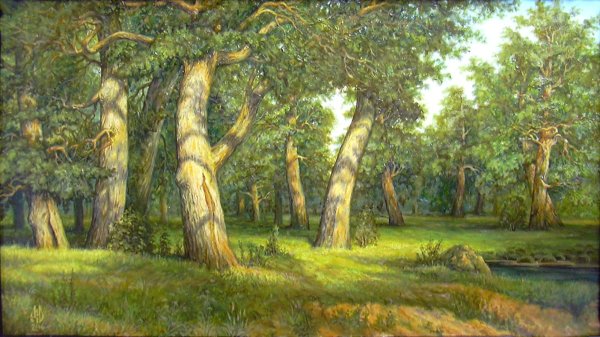 Иван Шишкин. Дубовая роща.1887