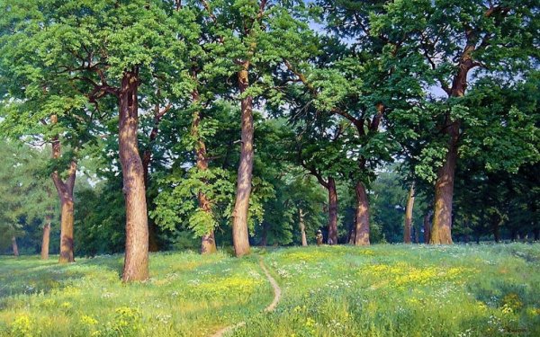 Иван Иванович Шишкин. «Дубы в Старом Петергофе». 1891.