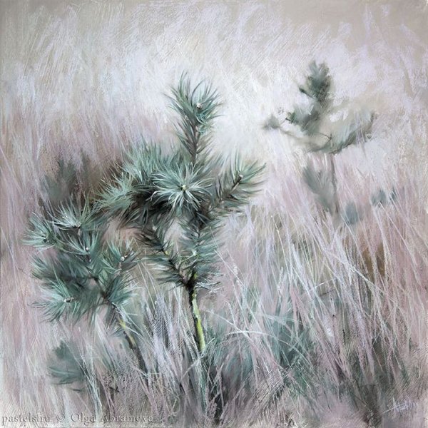 Ольга Абрамова пастель картины