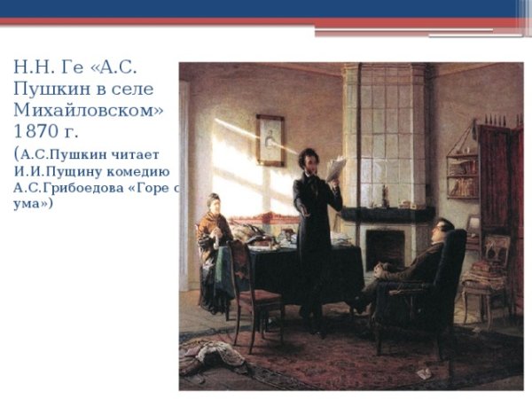 Александр Сергеевич Пушкин в Михайловском