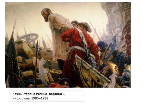 Казнь Степана Разина картина Кириллова