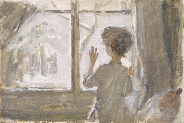 Мальчик у окна в живописи